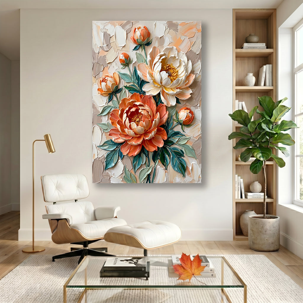 Painting Sculptural Floral Cadence