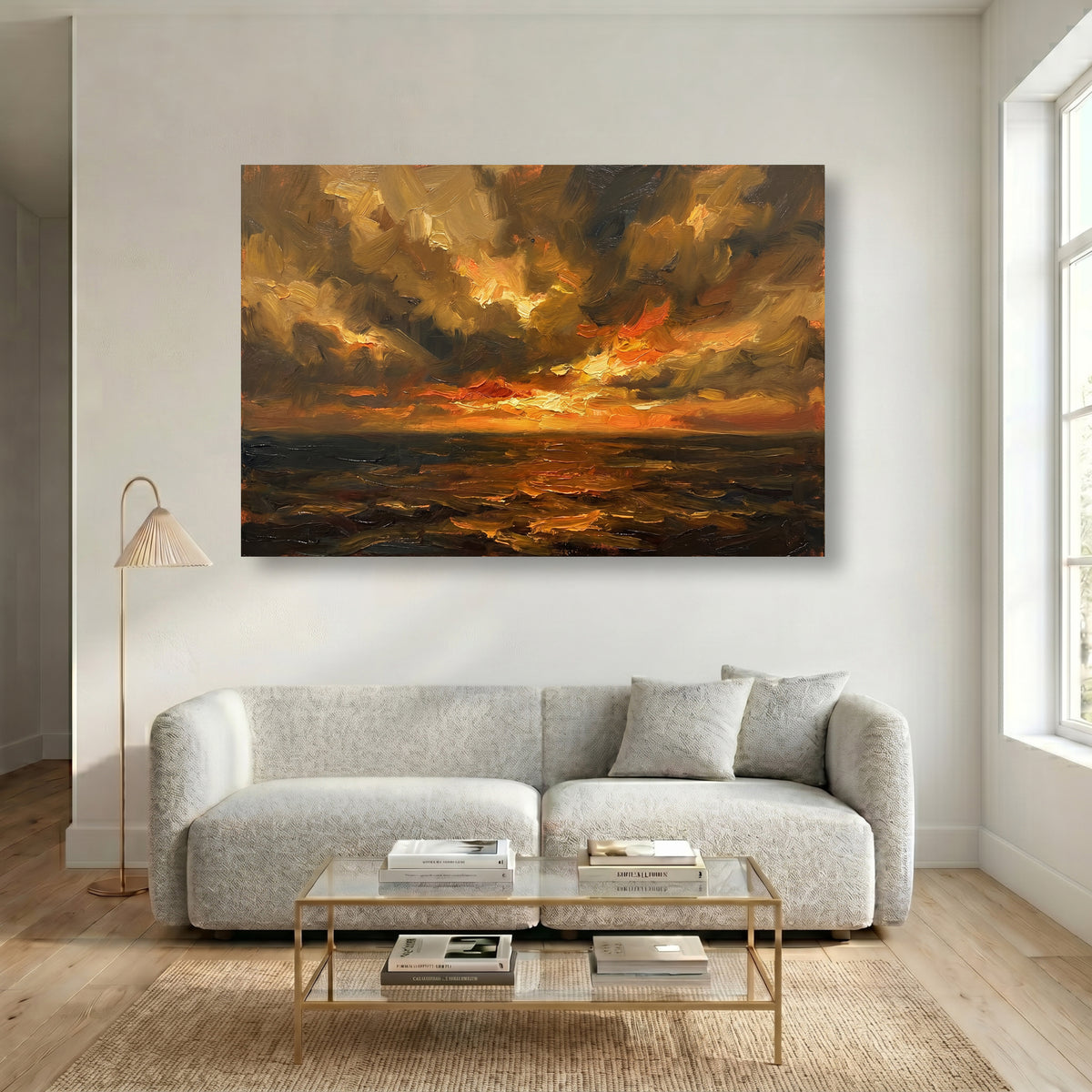 Painting Luminous Ochre Tide