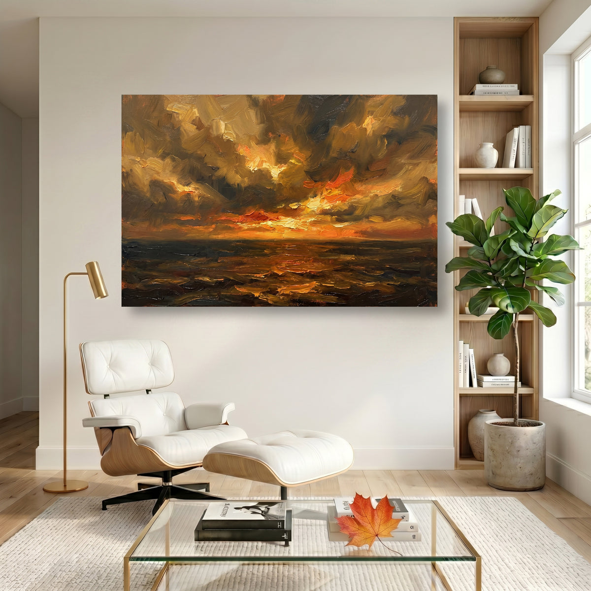 Painting Luminous Ochre Tide