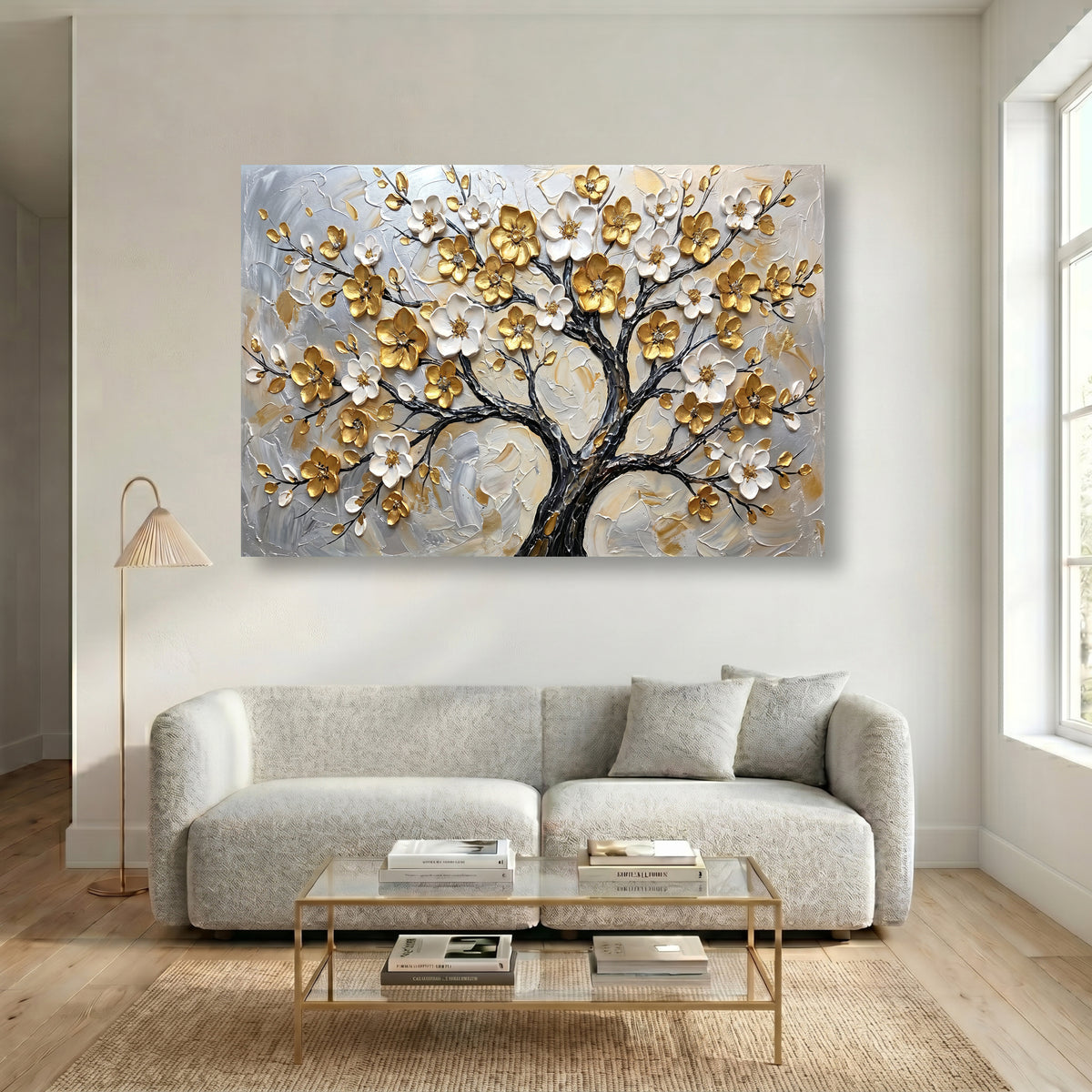 Painting Luminous Gilded Arbor