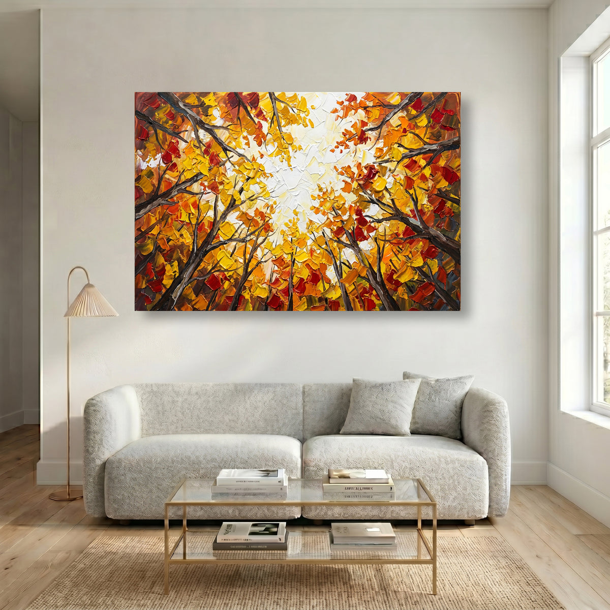 Painting Luminous Amber Convergence