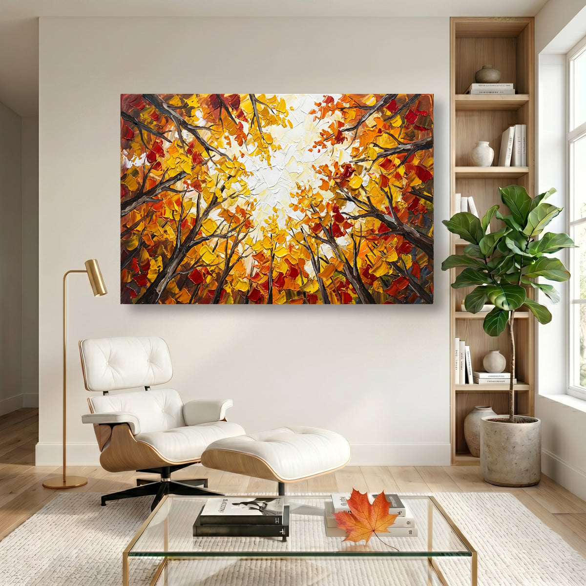 Painting Luminous Amber Convergence