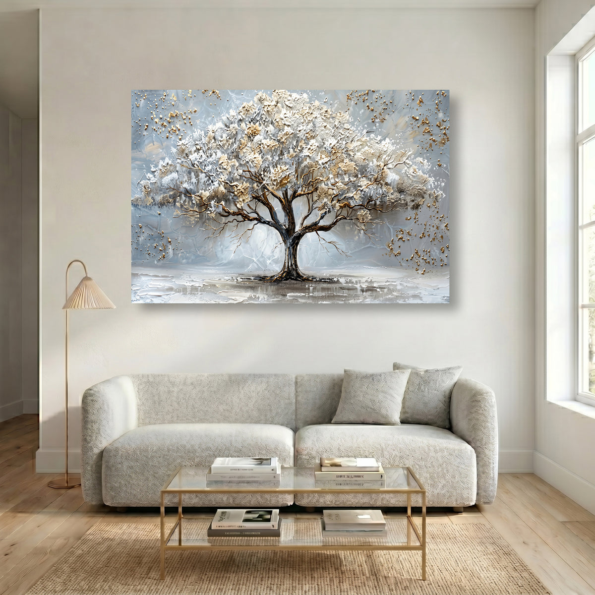 Painting Gilded Arboreal Resonance