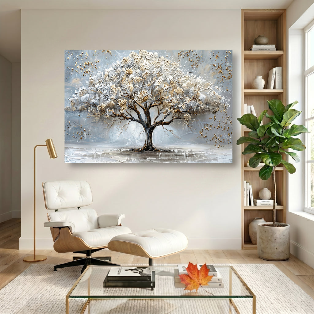Painting Gilded Arboreal Resonance
