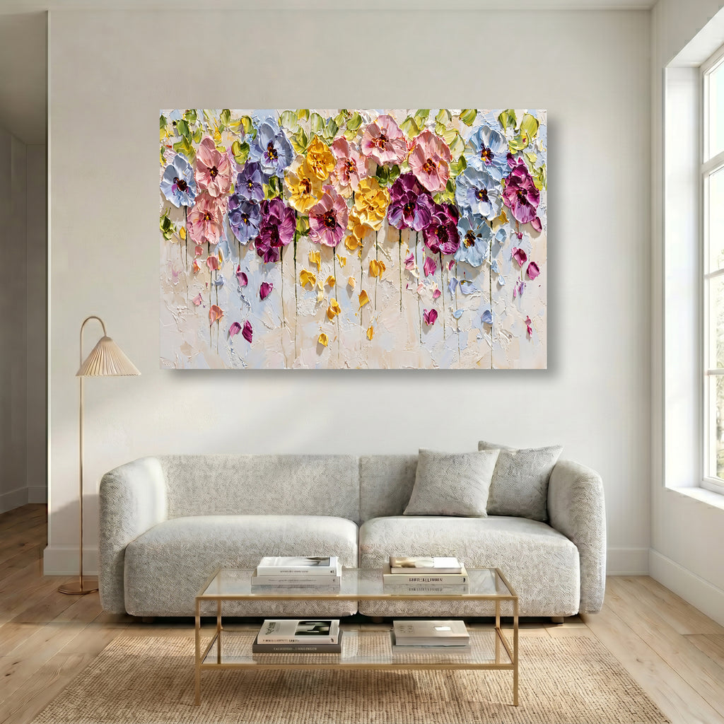 Painting Suspended Floral Resonance