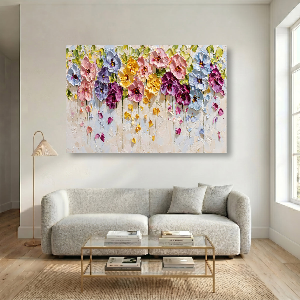 Painting Suspended Floral Resonance