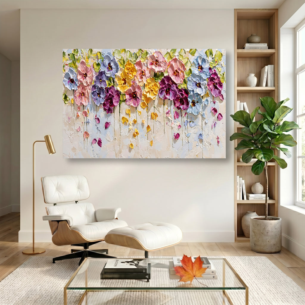 Painting Suspended Floral Resonance
