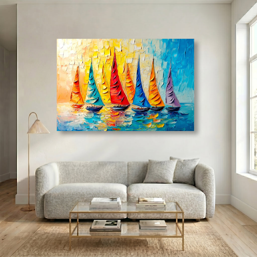 Painting Luminous Regatta