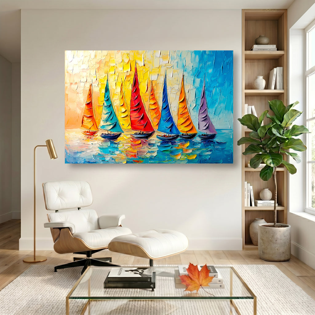 Painting Luminous Regatta