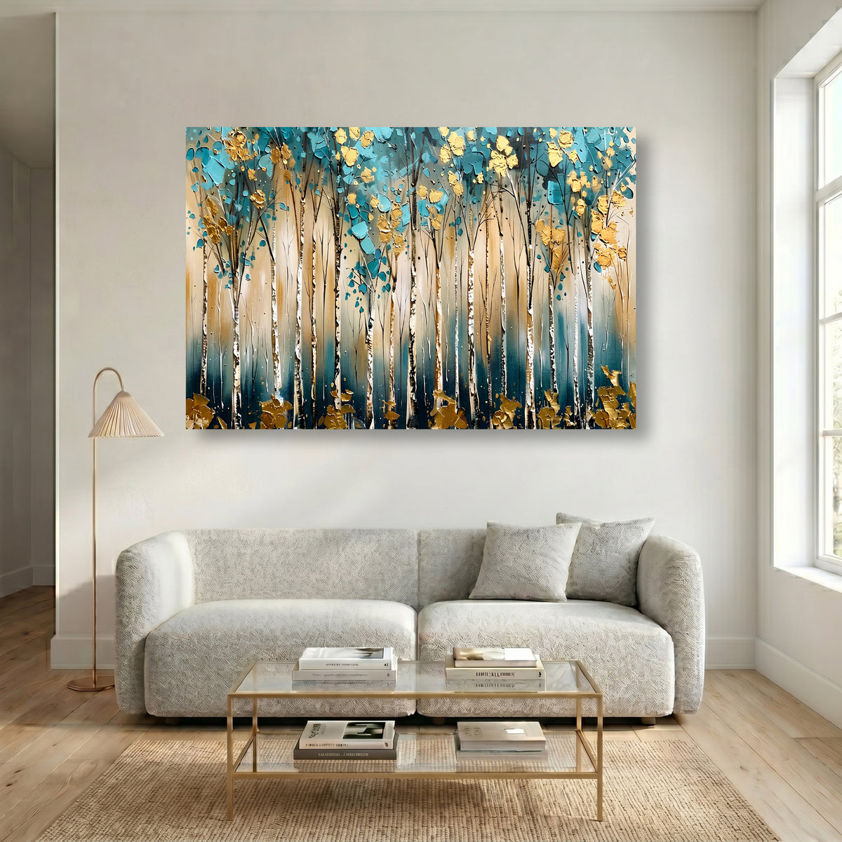 Painting Luminous Arboreal Rhythm
