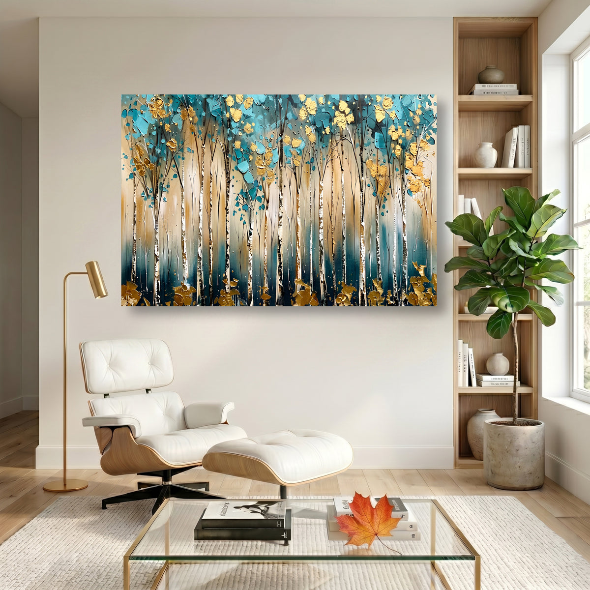 Painting Luminous Arboreal Rhythm