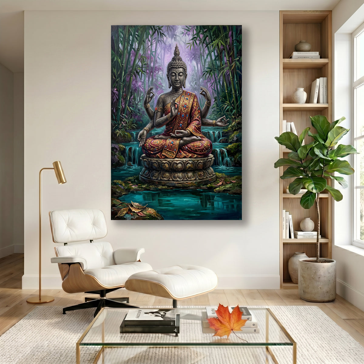 Painting Luminous Bamboo Sanctum