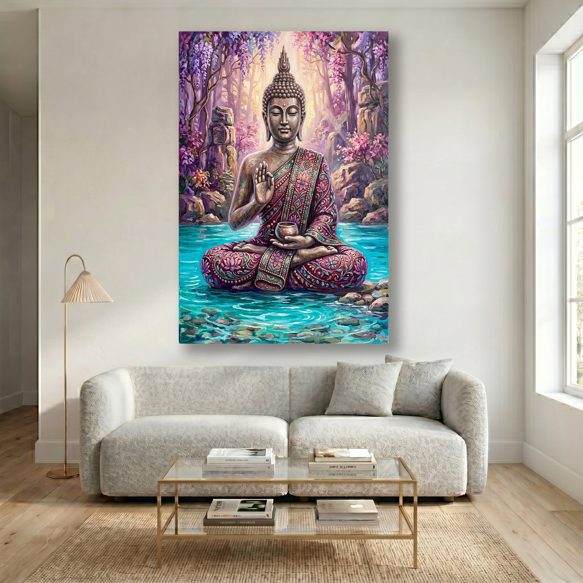 Painting Serene Buddha