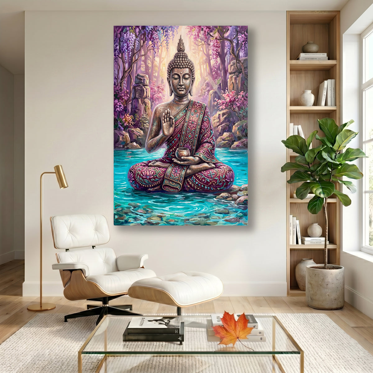 Painting Serene Buddha