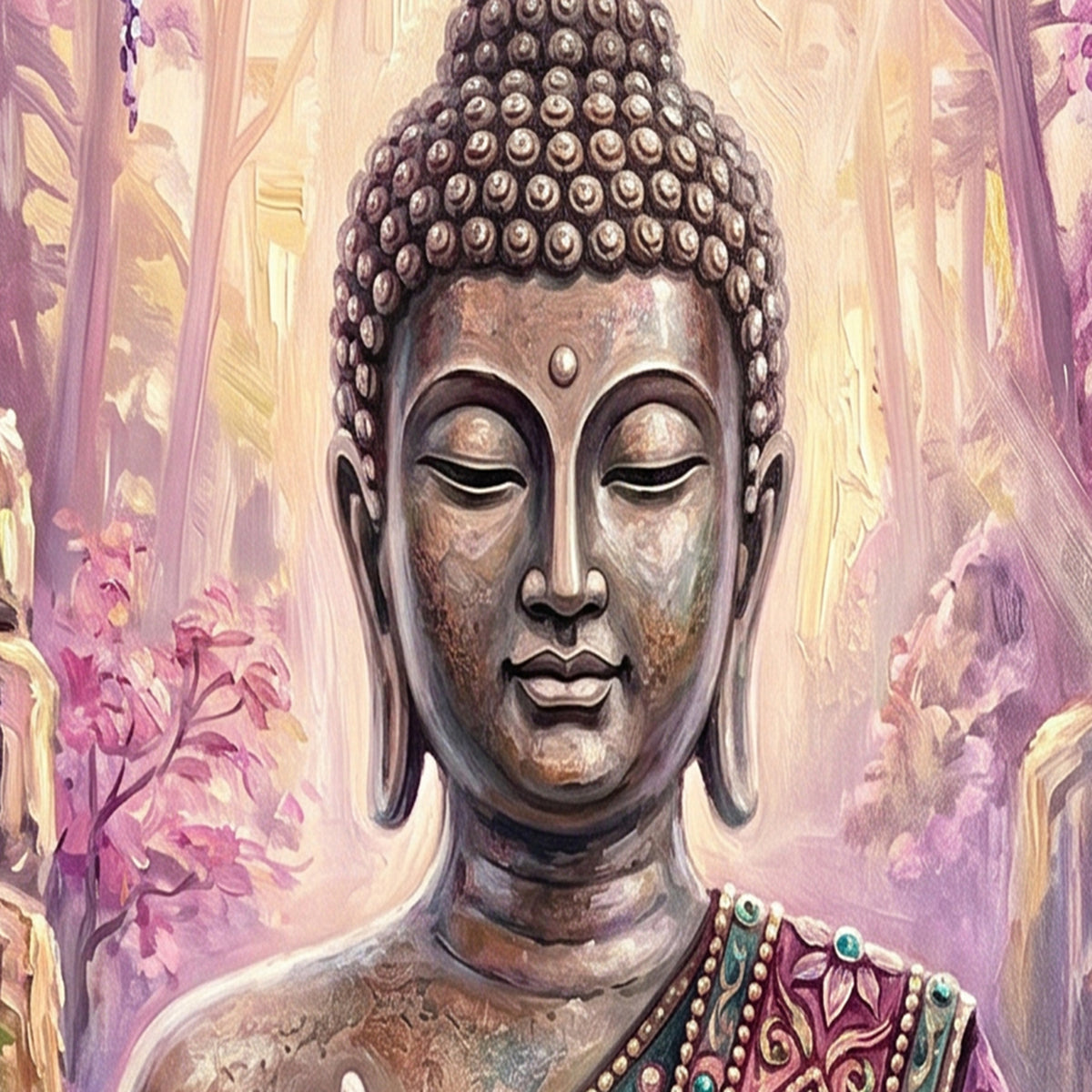 Painting Serene Buddha