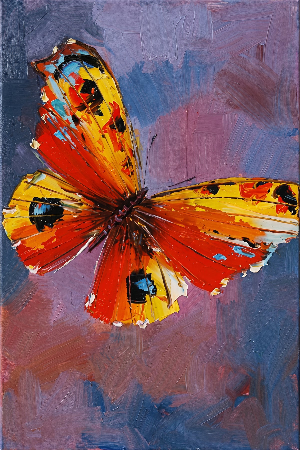 Painting Colorful Butterfly