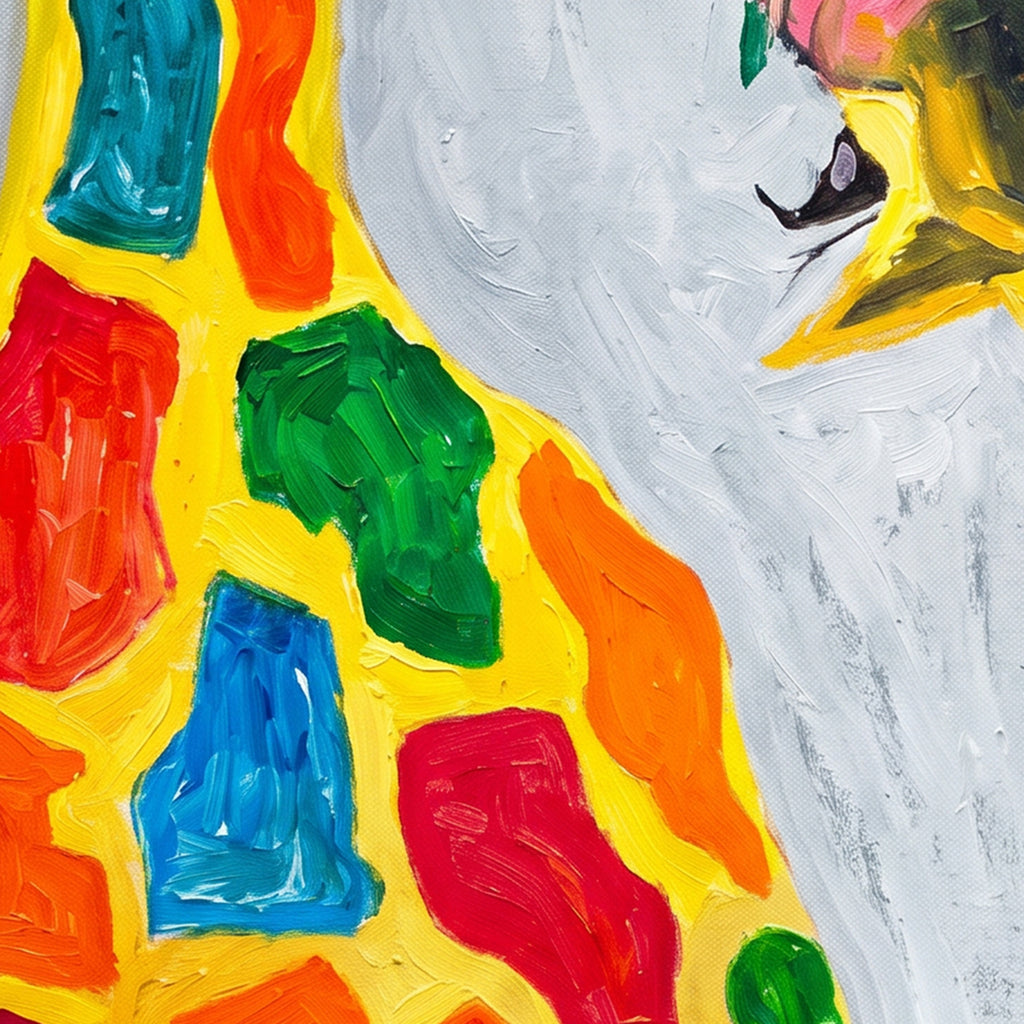 Painting Colorful Giraffe