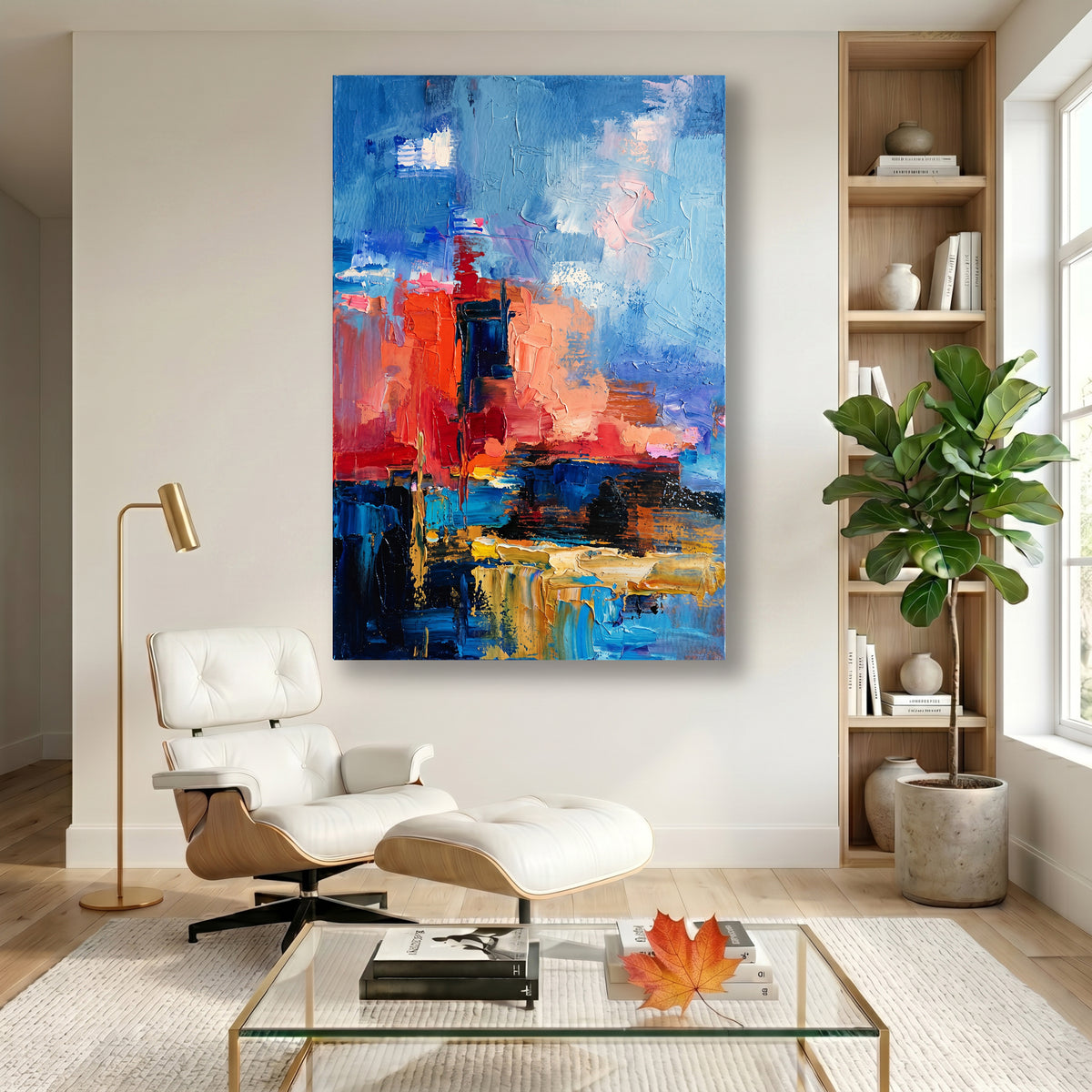Painting Abstract Expressive Color and Texture