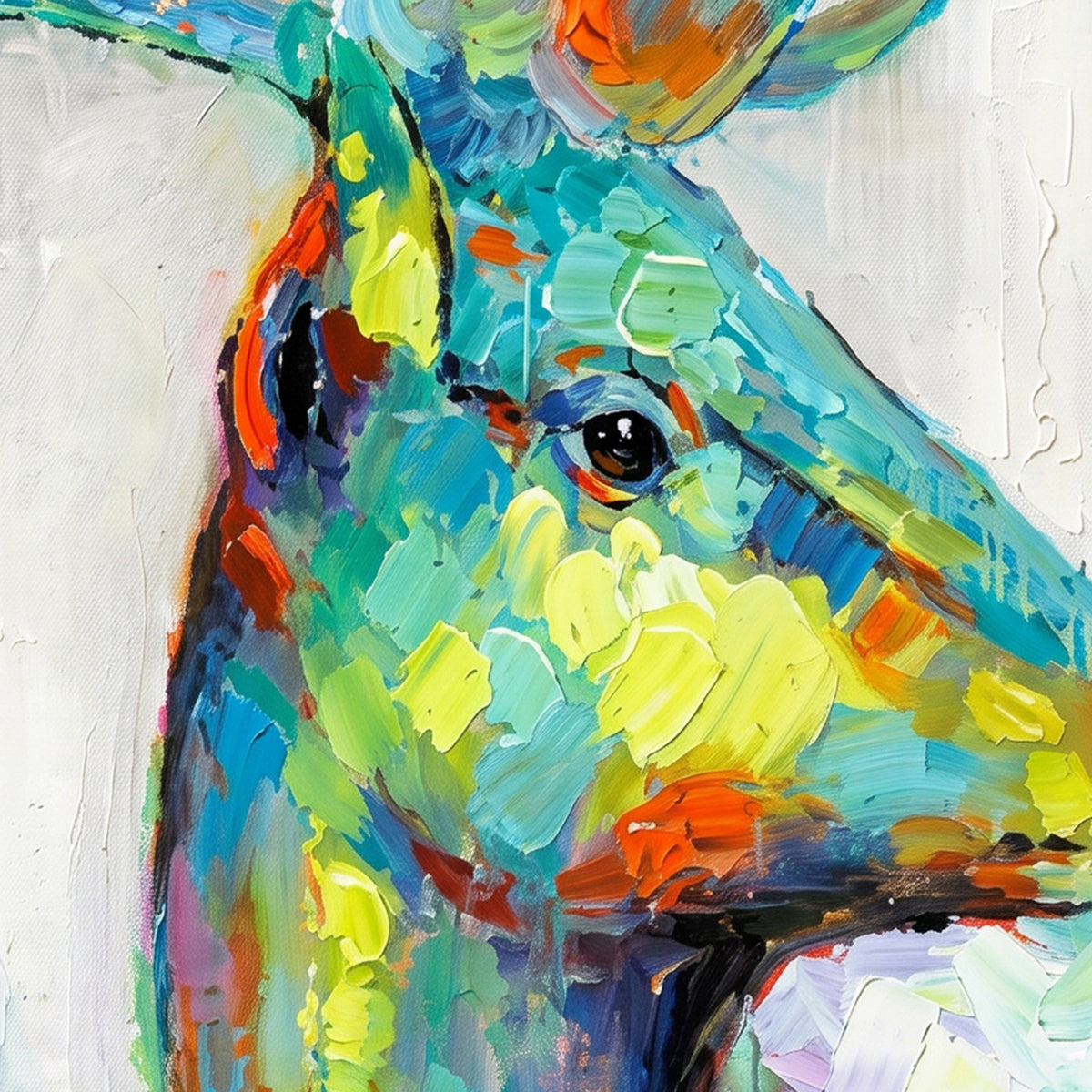 Painting Colorful Deer
