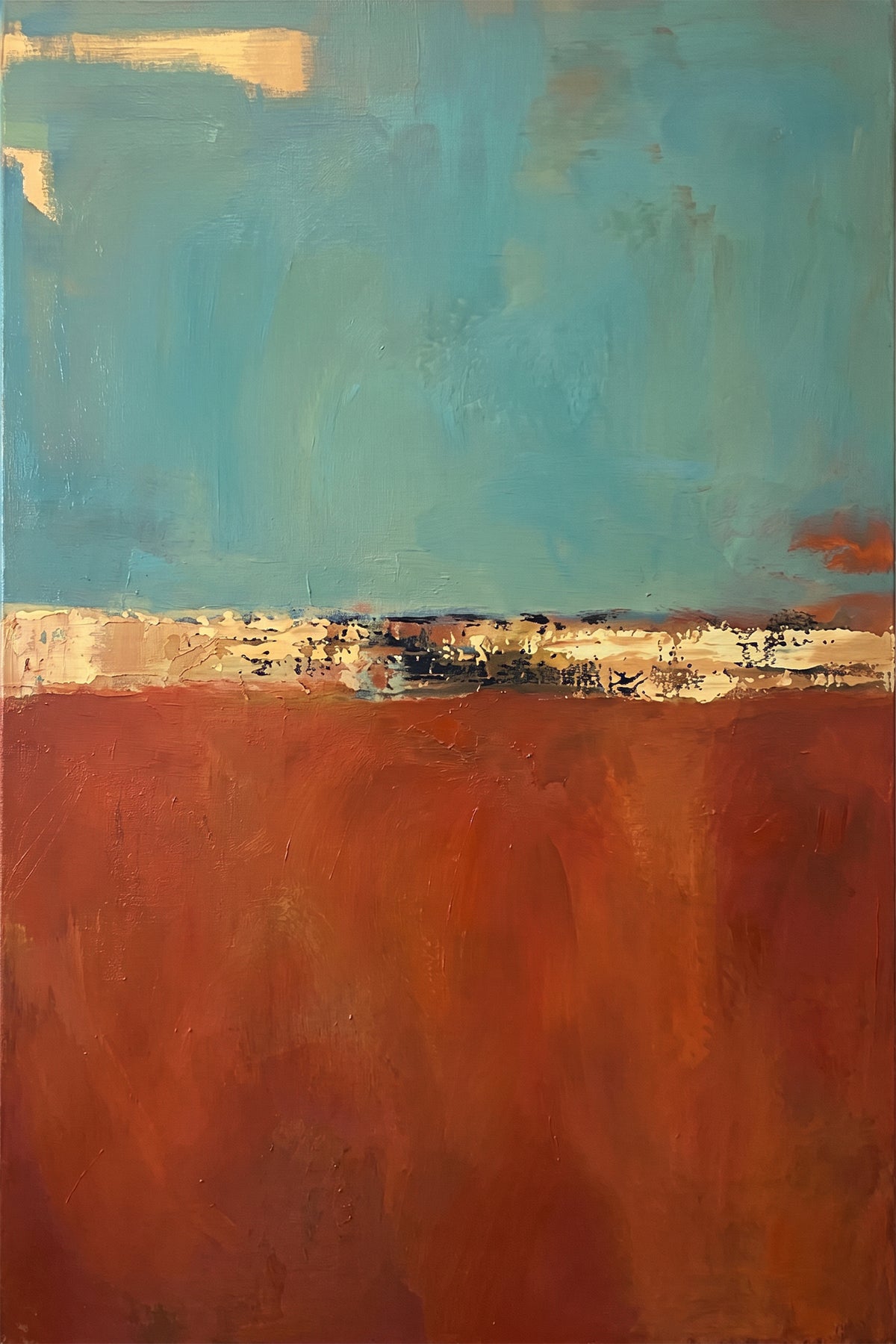 Painting Abstract Horizon Landscape