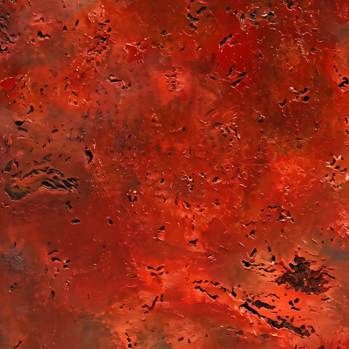 Painting Abstract Volcanic Texture and Embers