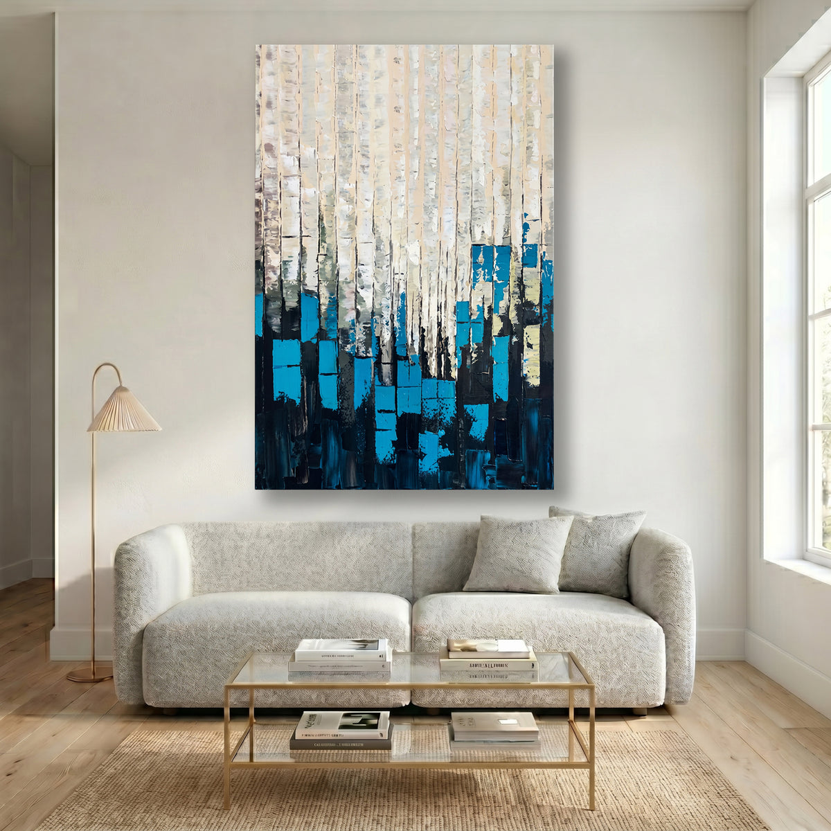 Painting Cascading Azure Depths