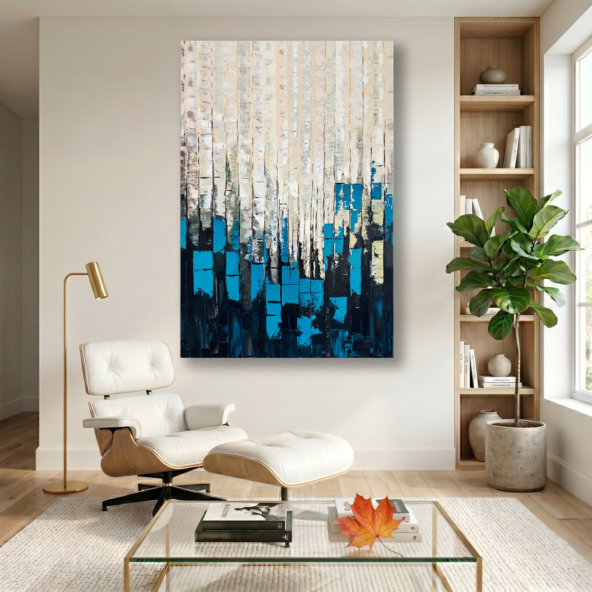 Painting Cascading Azure Depths