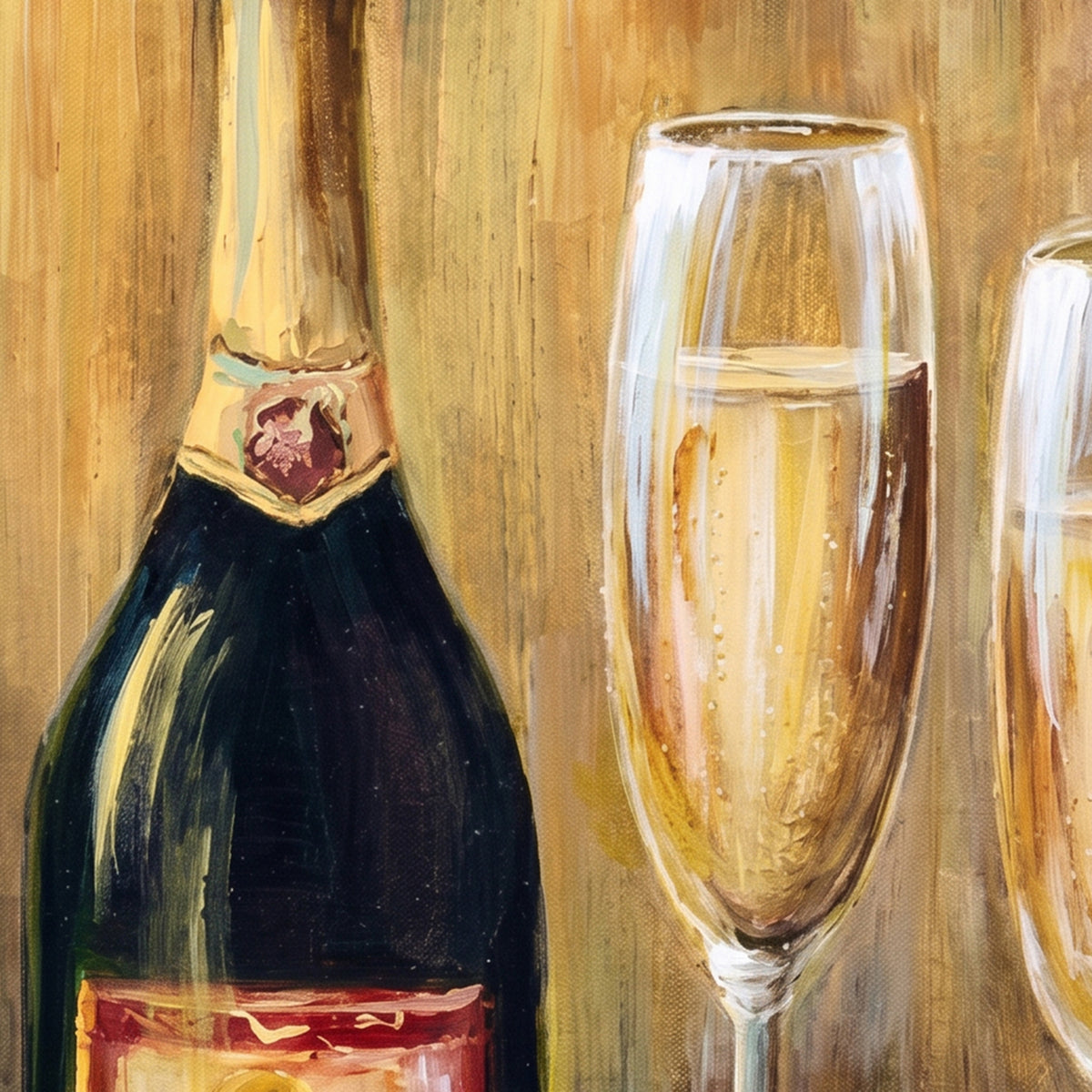 Painting Champagne Still Life