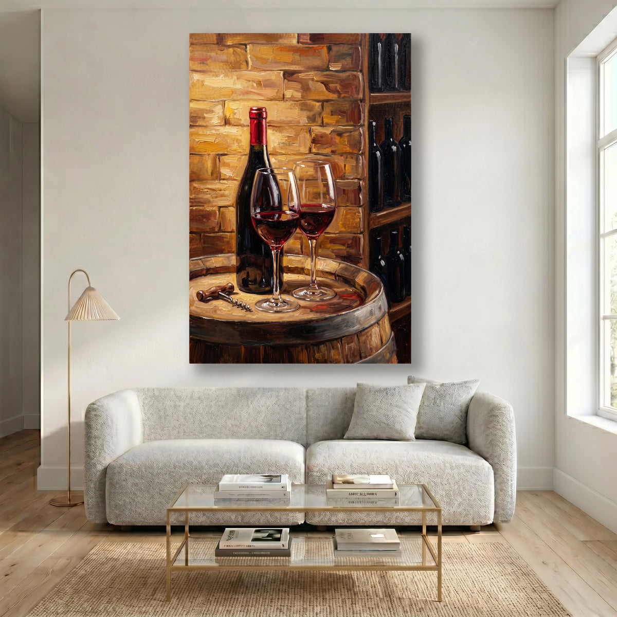 Painting Red Wine Still Life