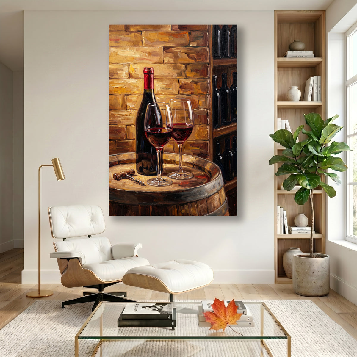 Painting Red Wine Still Life