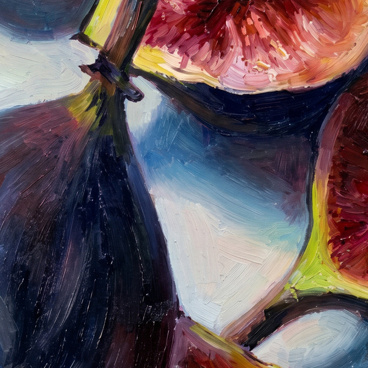 Painting Ripe Figs Still Life