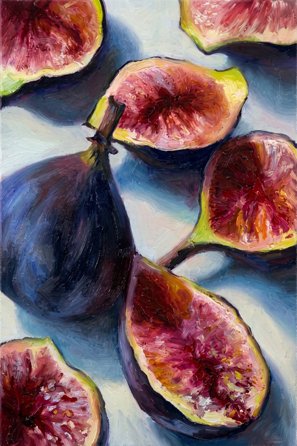 Painting Ripe Figs Still Life