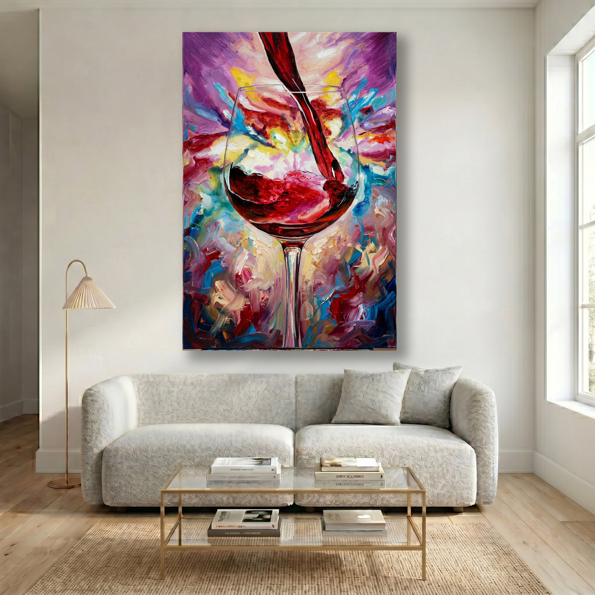 Painting Crimson Resonance
