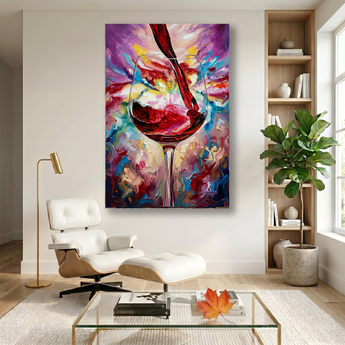 Painting Crimson Resonance