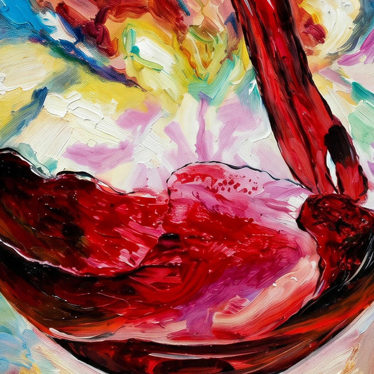 Painting Crimson Resonance