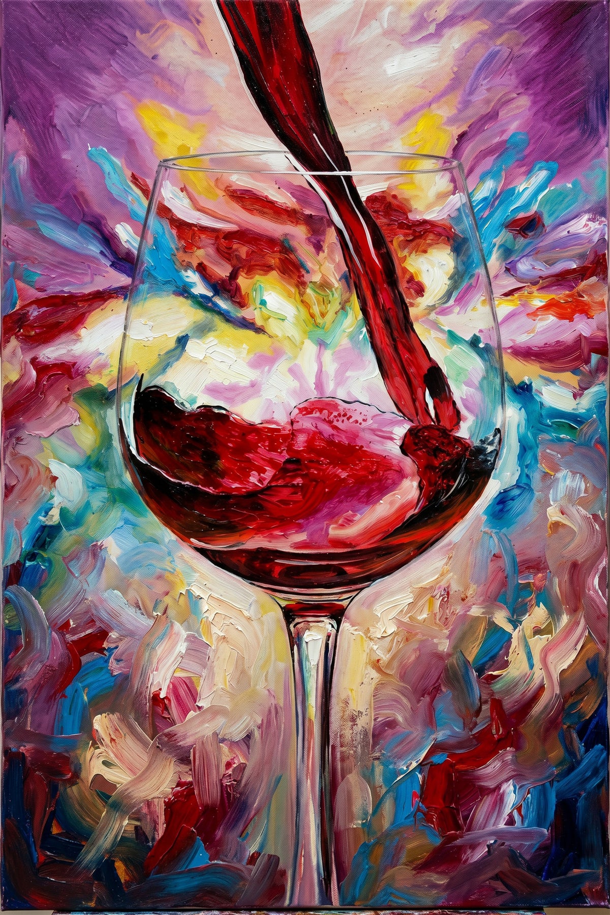 Painting Crimson Resonance
