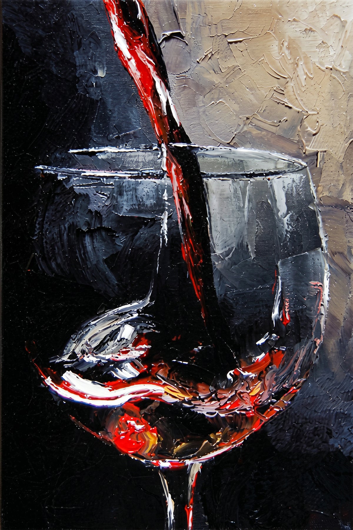 Painting Crimson Resonance