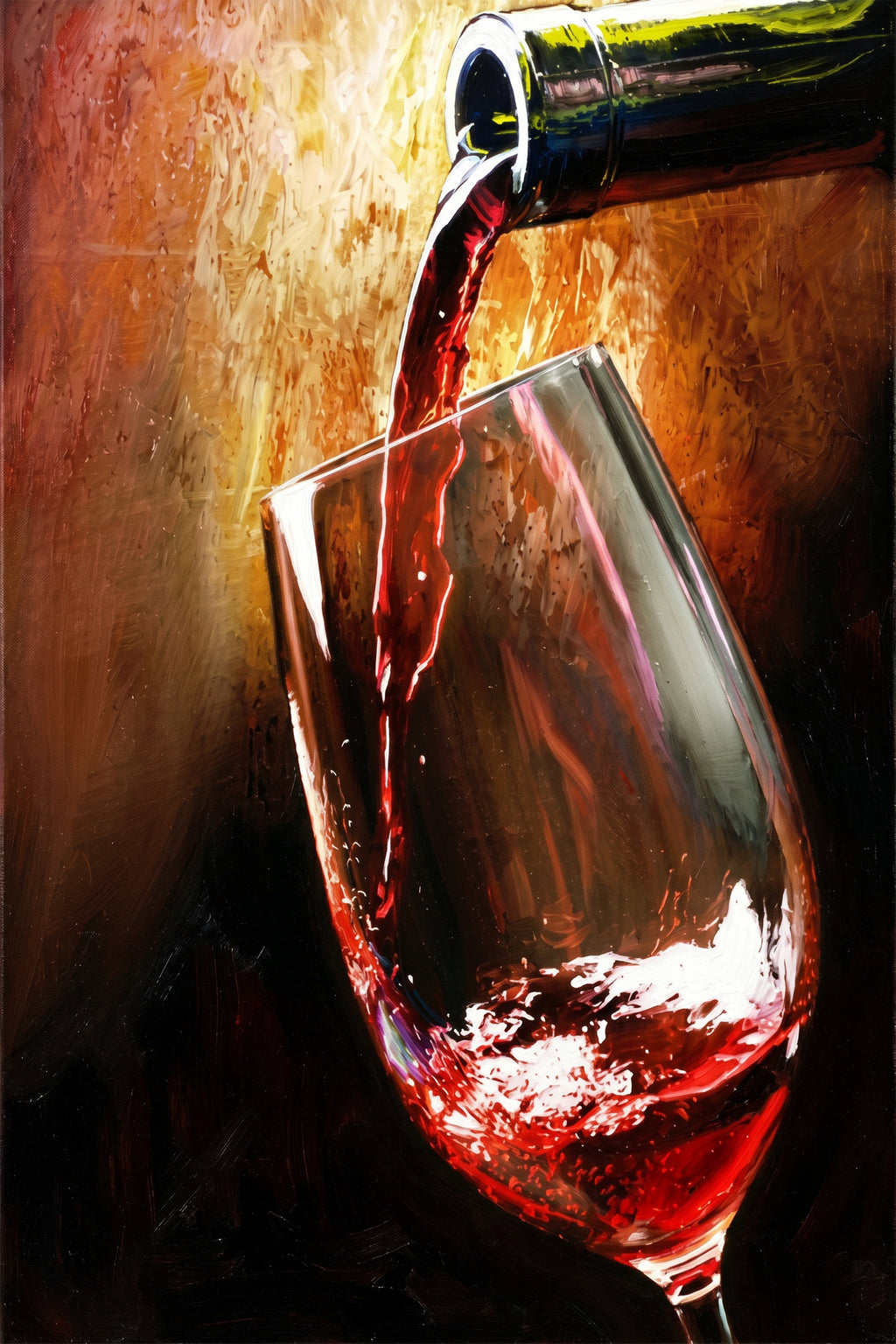 Painting Crimson Resonance