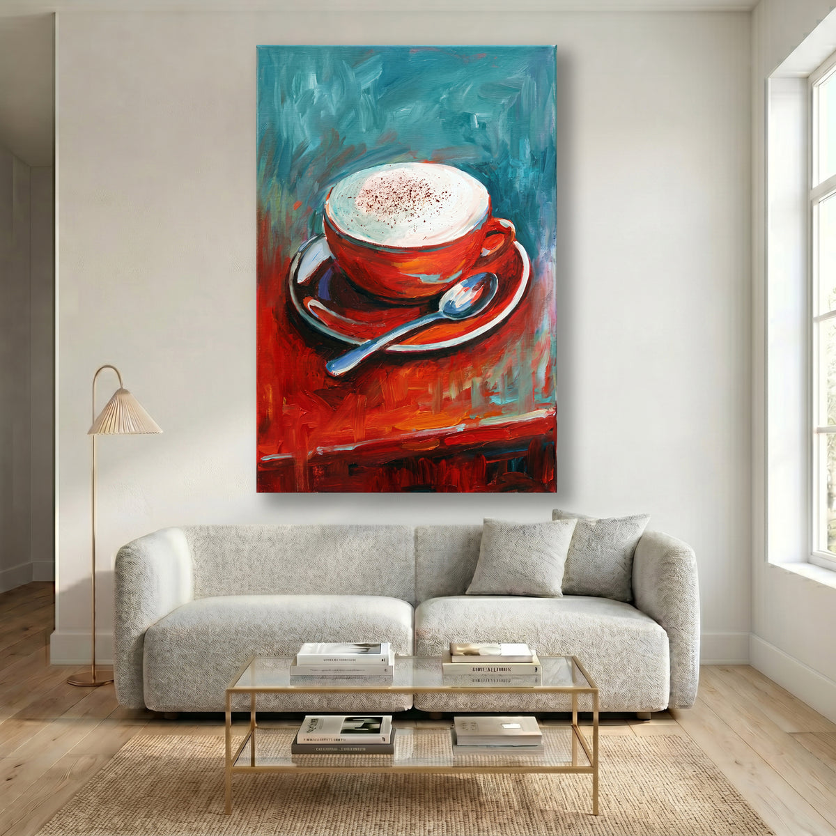 Painting Crimson Resonance