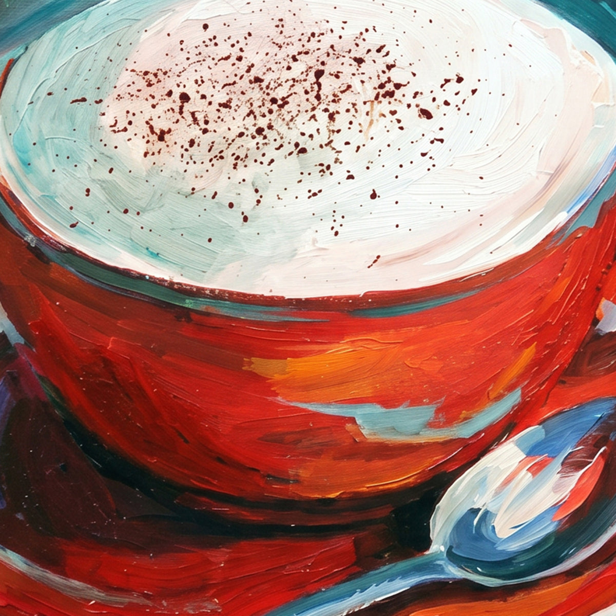 Painting Crimson Resonance