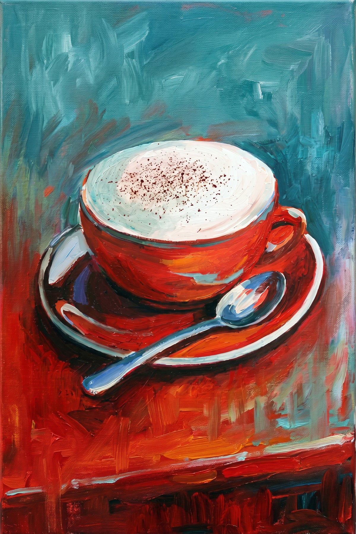 Painting Crimson Resonance