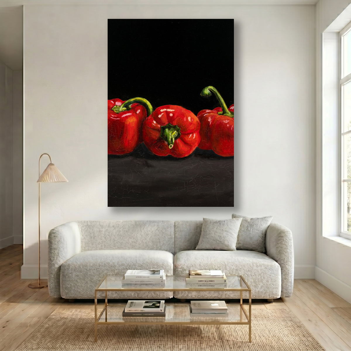 Painting Red Bell Peppers