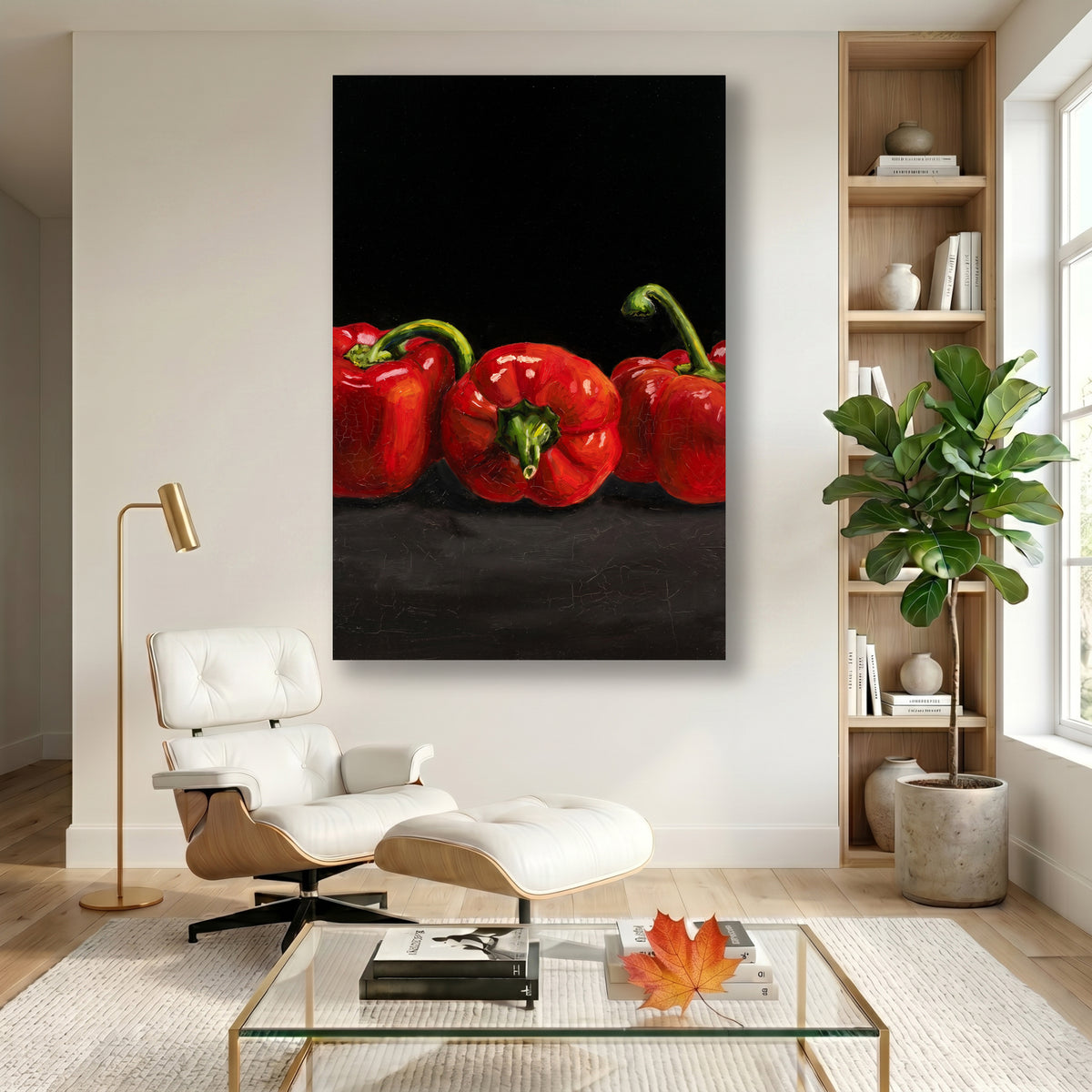 Painting Red Bell Peppers