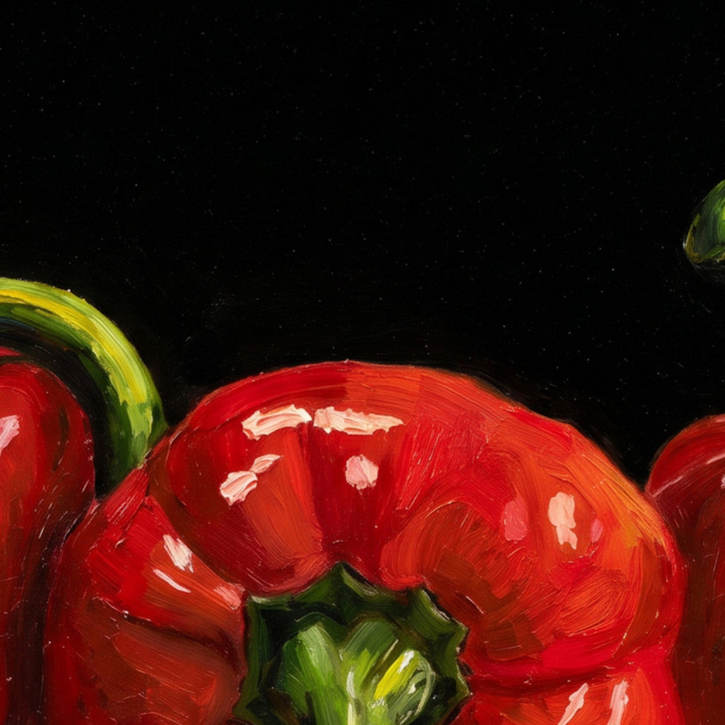 Painting Red Bell Peppers