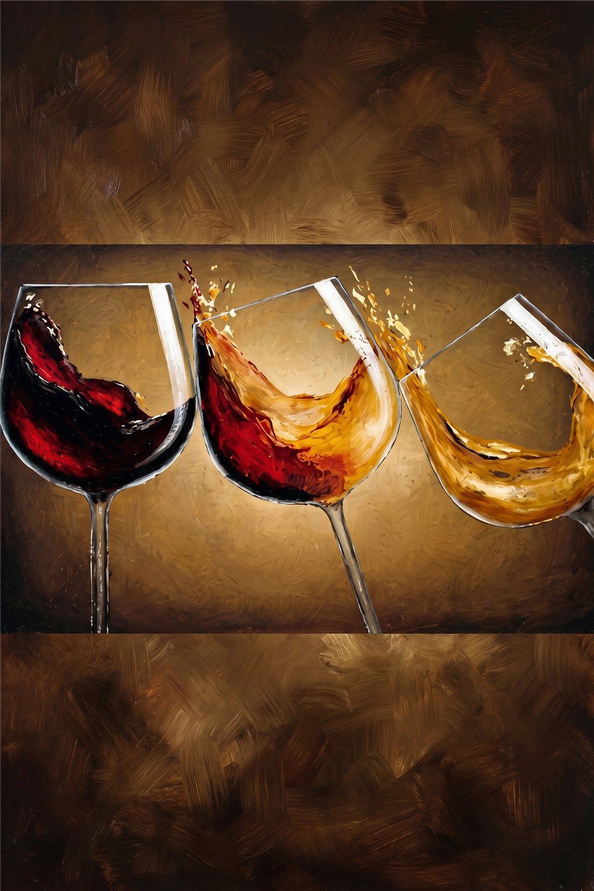 Painting Splashing Wine Trio