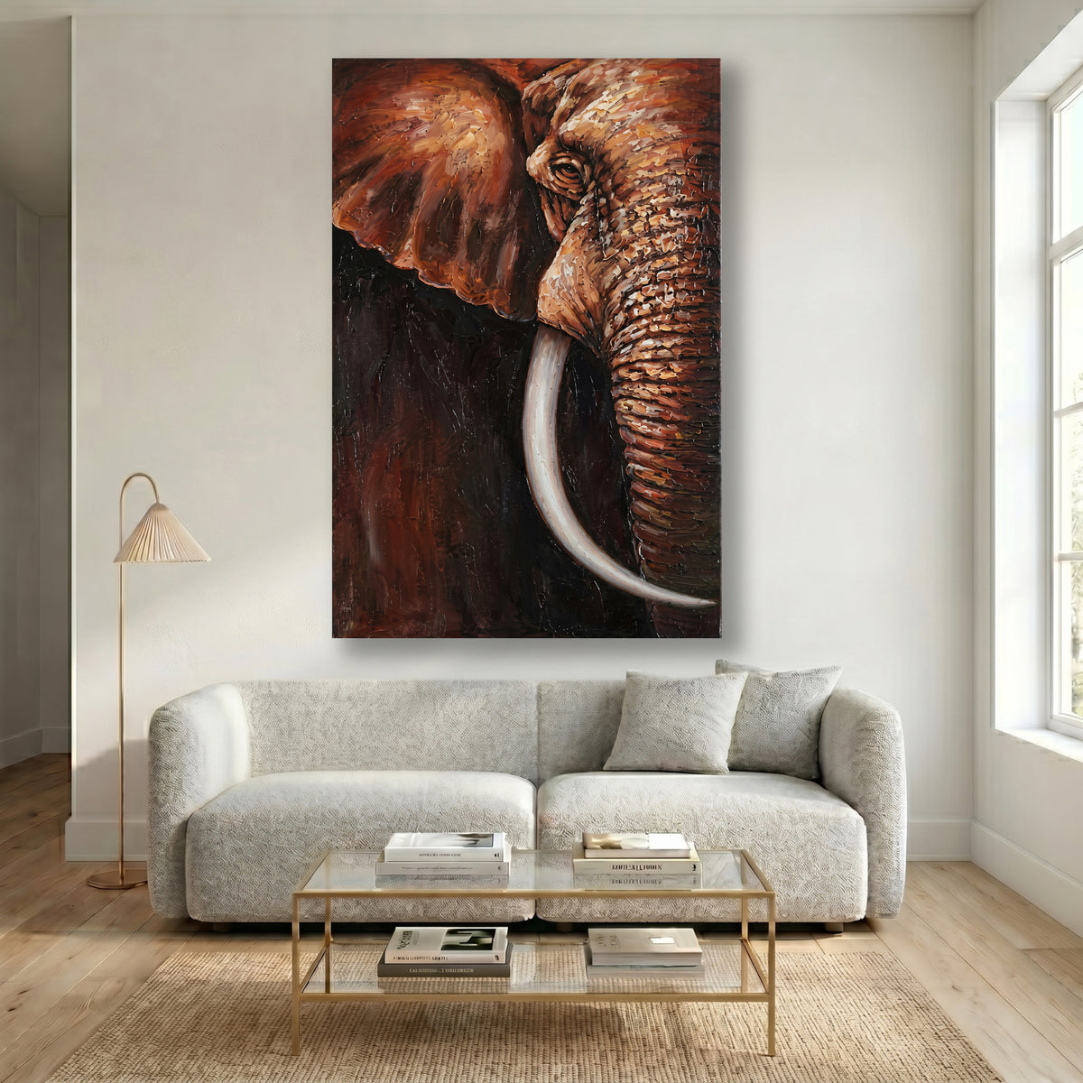 Painting Close-Up of an Elephant