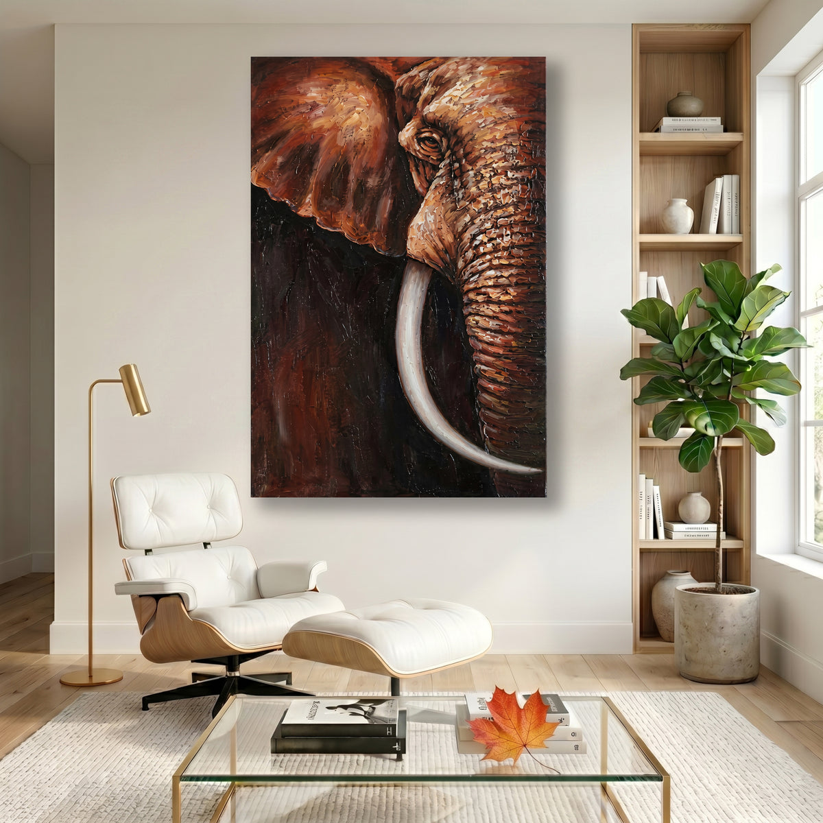 Painting Close-Up of an Elephant