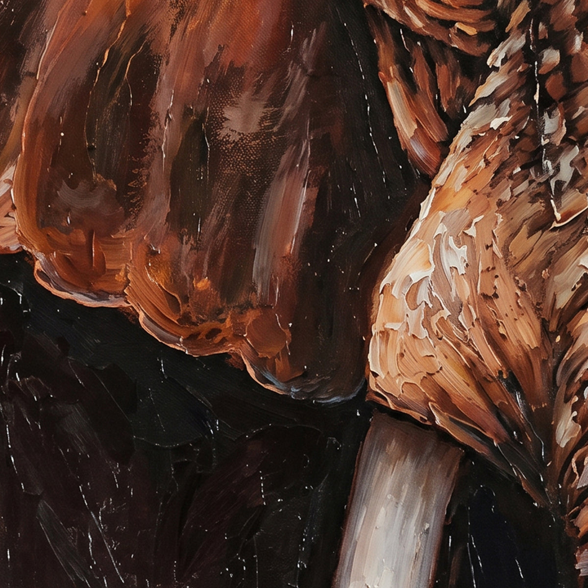 Painting Close-Up of an Elephant