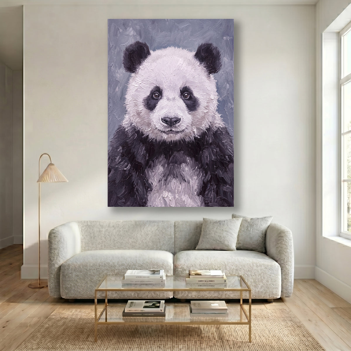 Painting Portrait of a Panda