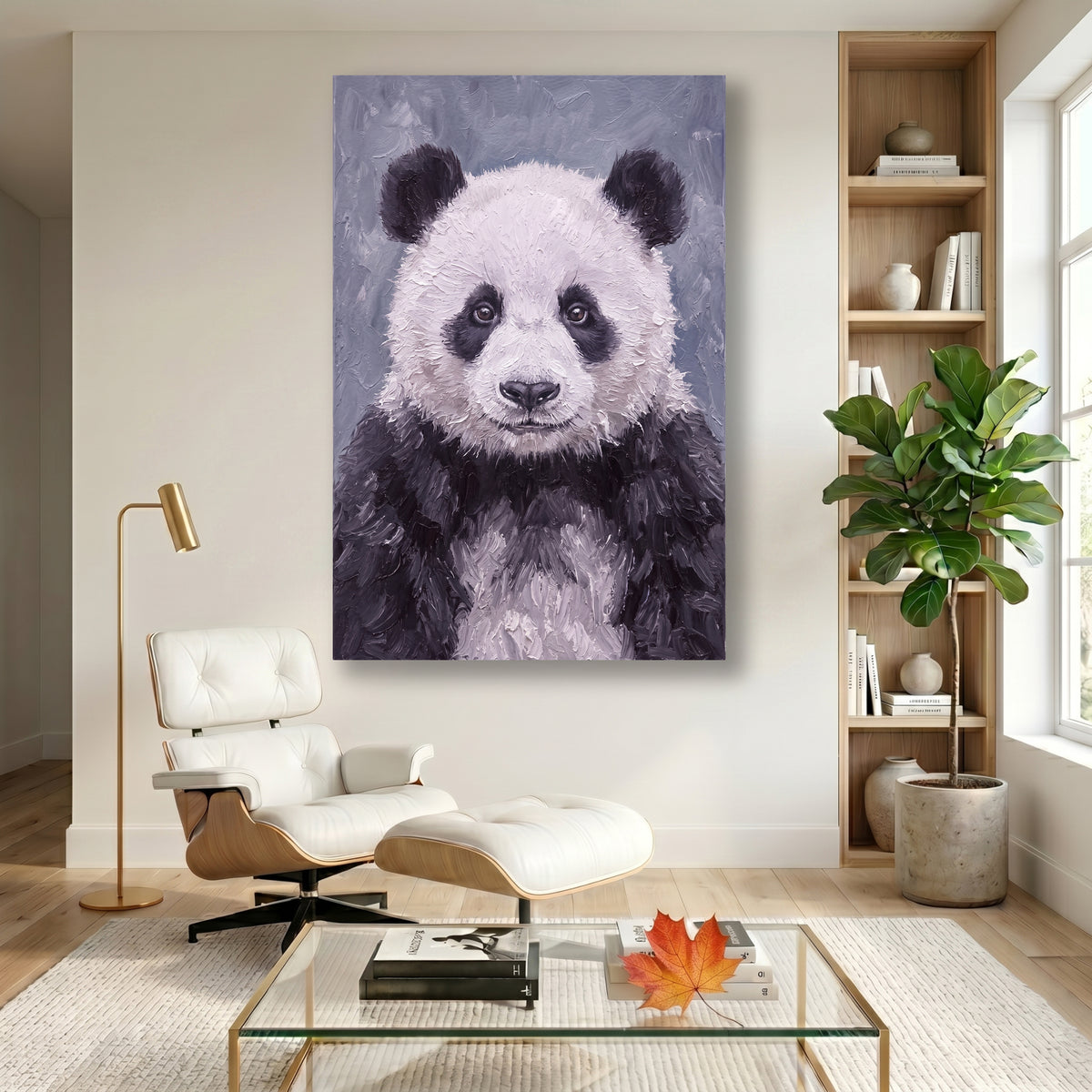 Painting Portrait of a Panda